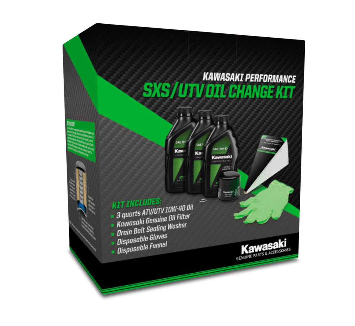 15-20 Kawasaki Mule Pro Fx Fxr Fxt - Semi-Synthetic Oil Change Kit - 99969-3836